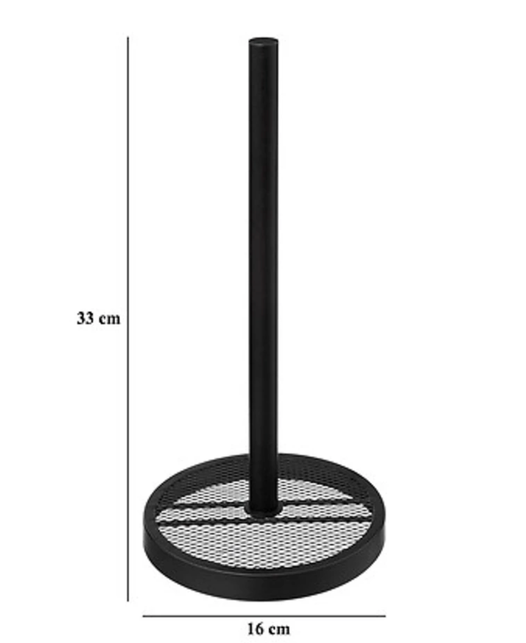 Keukenrolhouder Zwart