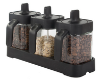 Kruidenpotje zwart (x3)