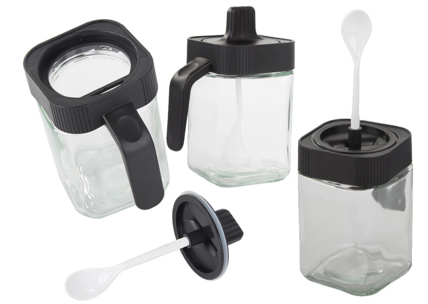 Kruidenpotje zwart (x3)