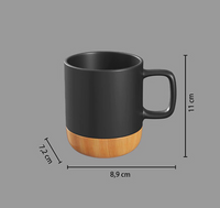 Mok (Zwart) met onderzetter