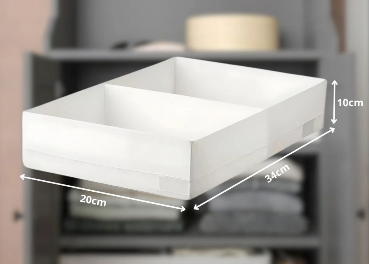 Organizer kast 2 vakken Wit