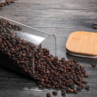 Voorraadpot algemeen (Glas/Bamboe) 10x16cm