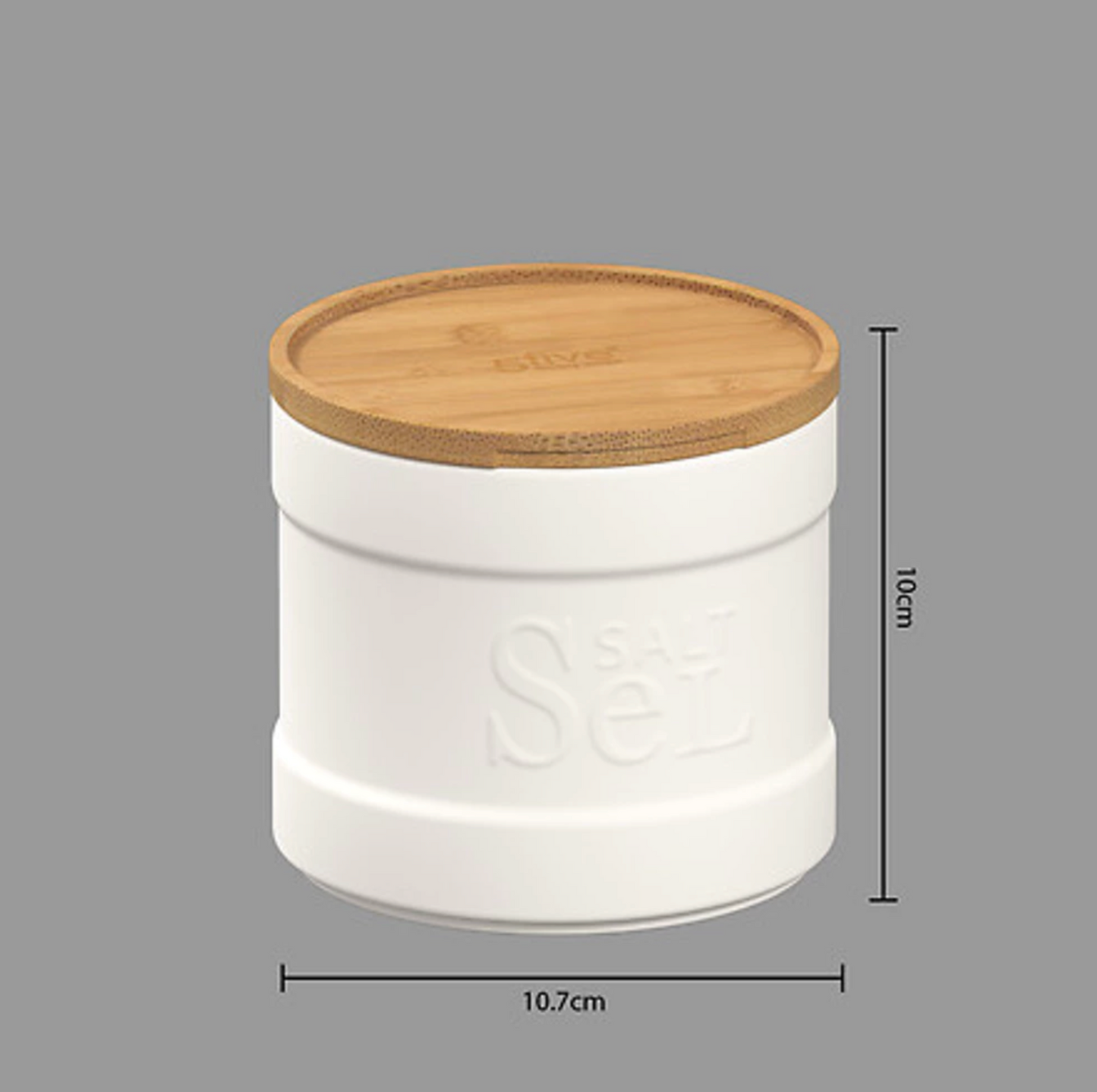 Voorraadpot Zout (Rond)